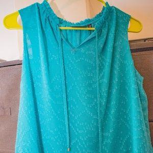 Teal Tank Top Blouse